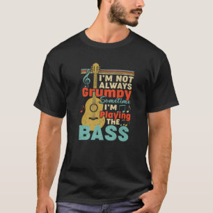 バスギタープレイヤーおもしろいレトロミュージックギタギタギフト Tシャツ