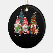 バスギタープレーヤー格言おもしろいクリスマスツリーリグ セラミックオーナメント (左)