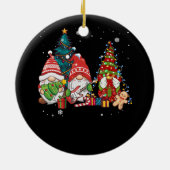 バスギタープレーヤー格言おもしろいクリスマスツリーリグ セラミックオーナメント (裏面)