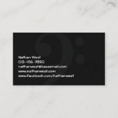 バスギターヘッドストック 名刺 (裏面)