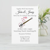 バスギター結婚式招待状ベースミュージシャン 招待状 (スタンド正面)