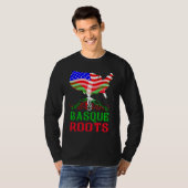 バスクのアメリカの根のティー Tシャツ (正面フル)