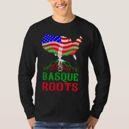 バスクのアメリカの根のティー Tシャツ