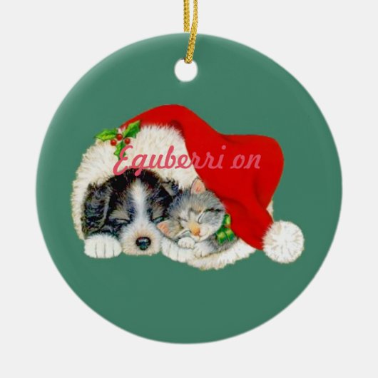 バスクのクリスマスのオーナメントのEguberri セラミックオーナメント (正面)