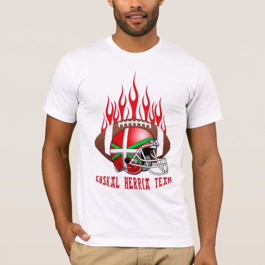 バスクのフットボールのワイシャツ Tシャツ (正面)