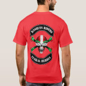 バスクのライダーのワイシャツ Tシャツ (裏面)