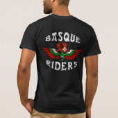 バスクのライダーのワイシャツ Tシャツ (裏面)