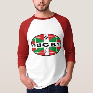 バスクのラグビーのワイシャツ Tシャツ