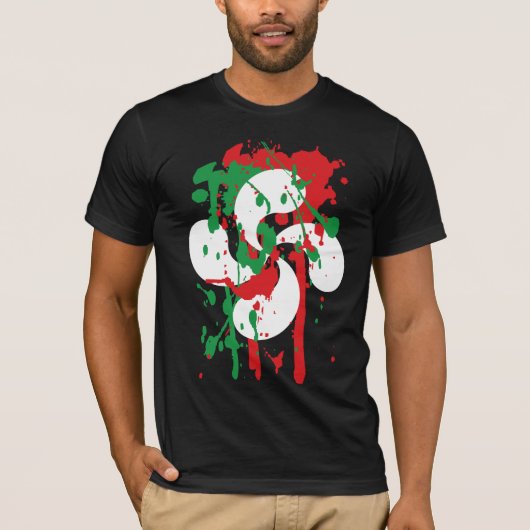 バスクの十字のワイシャツ Tシャツ (正面)