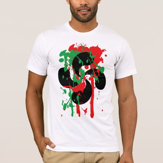 バスクの十字のワイシャツ Tシャツ (正面)