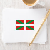 バスクの国のラベルの旗 ラベル (インサイチュ)