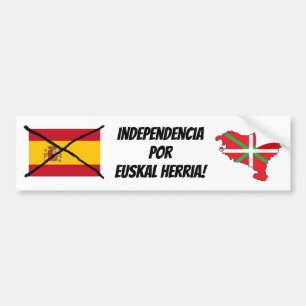 バスクの国の独立バンパーステッカー バンパーステッカー