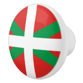 バスクの国の陶磁器のノブの旗 セラミックノブ (右)
