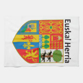 バスクの国(Euskal Herria)の紋章付き外衣、 キッチンタオル (横)