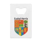 バスクの国(Euskal Herria)の紋章付き外衣、 クレジットカード栓抜き (裏面)