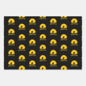 バスクアッチビグフットサスカッチフルムーンロッド魚釣り ラッピングペーパーシート (正面3)