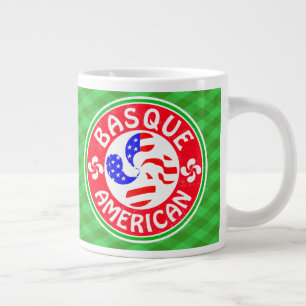 バスクアメリカンユースカラウブルクロスカップ ジャンボコーヒーマグカップ