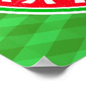 バスクアメリカンユースカラウブルクロスプリント ポスター (角)