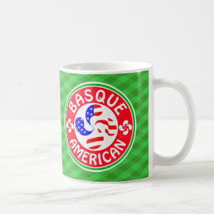 バスクアメリカンユースカラウブルクロス コーヒーマグカップ