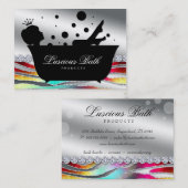 バスクイーンネイルサロンバブルはっきりした 名刺 (正面/裏面)