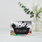 バスクイーンネイルサロンバブルはっきりした 名刺 (スタンド正面)