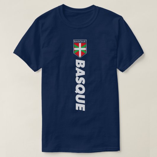 バスクスペインビクトリーバスクサッカージャージースタイル Tシャツ (デザイン正面)