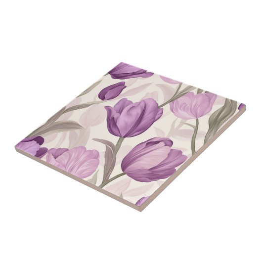 バスクラシックアクセント用チューリップセラミックタイル タイル (側面)