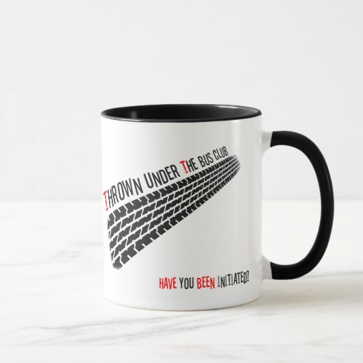 バスクラブの下で投げられて始められました マグカップ (右)