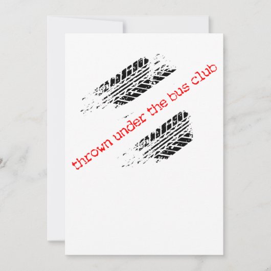 バスクラブの下に投げ込まれる招待状 招待状 (正面)
