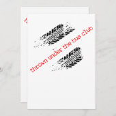 バスクラブの下に投げ込まれる招待状 招待状 (正面/裏面)