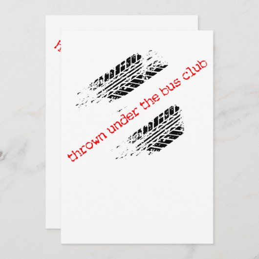 バスクラブの下に投げ込まれる招待状 招待状 (正面/裏面)