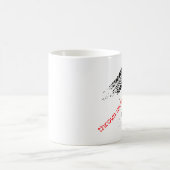 バスクラブマグの下で投げられる コーヒーマグカップ (中央)