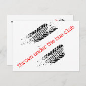 バスクラブ葉書の下にスローされる – WELCOME ポストカード (正面/裏面)