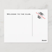 バスクラブ葉書の下にスローされる – WELCOME ポストカード (裏面)