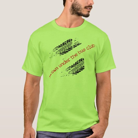 バスクラブTシャツ(2つの側面)の下で投げられる Tシャツ (正面)