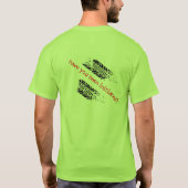 バスクラブTシャツ(2つの側面)の下で投げられる Tシャツ (裏面)