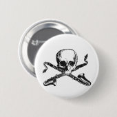 バスクラリネットの海賊 缶バッジ (正面&裏面)