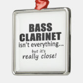 バスクラリネットは全てではない メタルオーナメント (左)