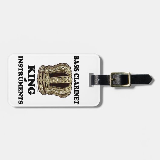 バスクラリネットキング楽器 ラゲッジタグ (正面横)