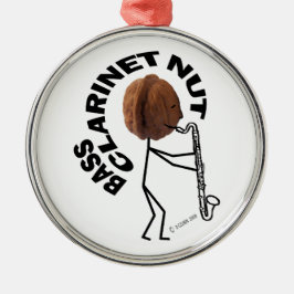 バスクラリネットナット メタルオーナメント