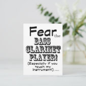 バスクラリネットプレーヤーを恐れる ポストカード (スタンド正面)