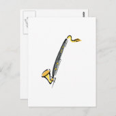 バスクラリネット ポストカード (正面/裏面)