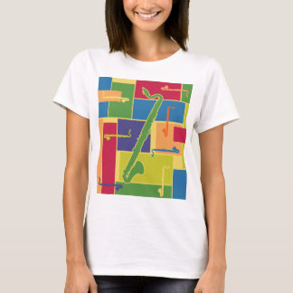 バスクラリネットColorblocks Tシャツ