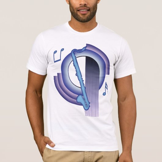バスクラリネットDeco2 Tシャツ (正面)
