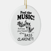 バスクラリネ感じット音楽 セラミックオーナメント (右)