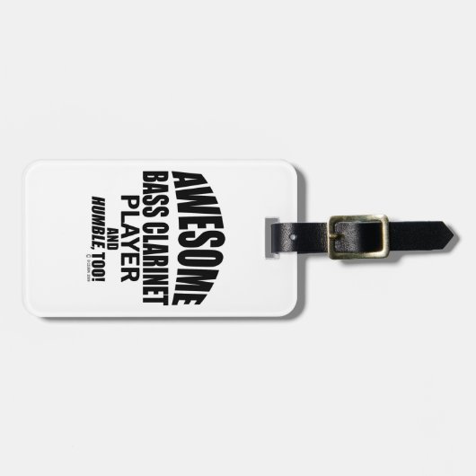 バスクラリ素晴らしネットプレーヤーのラゲージタグ ラゲッジタグ (正面横)