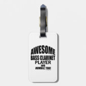 バスクラリ素晴らしネットプレーヤーのラゲージタグ ラゲッジタグ (裏面縦)