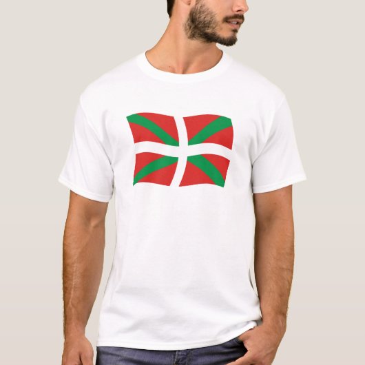 バスク人の旗シャツ Tシャツ (正面)