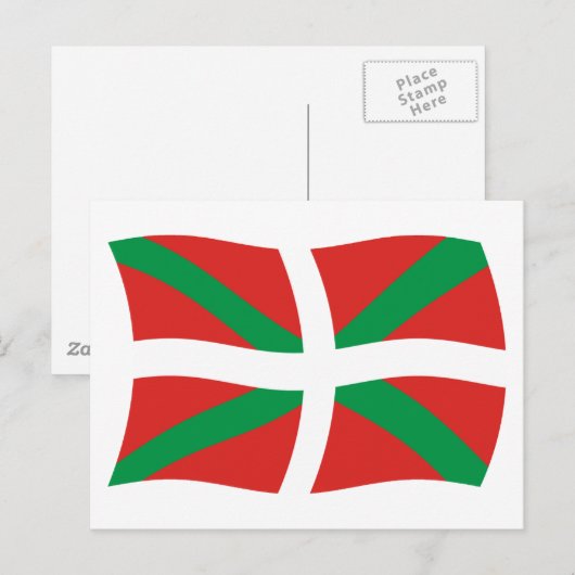 バスク人民旗はがき ポストカード (正面/裏面)