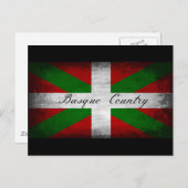 バスク国動揺して旗 ポストカード (正面/裏面)
